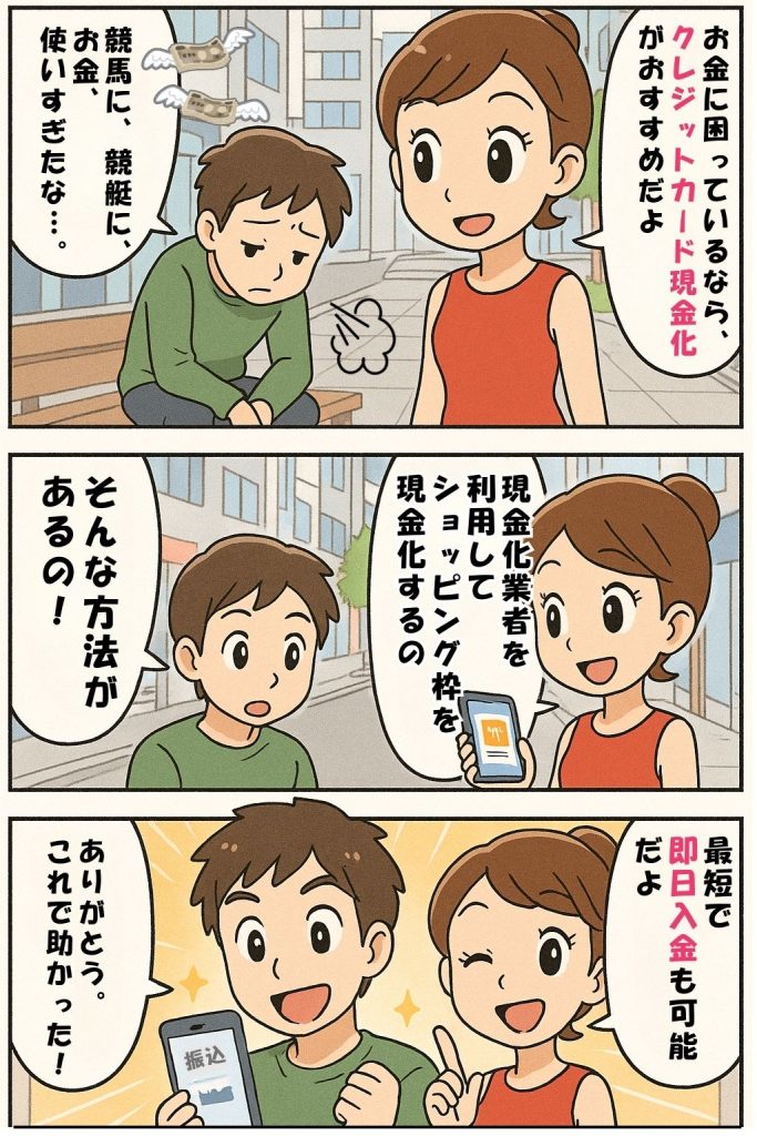 クレジットカード現金化優良店