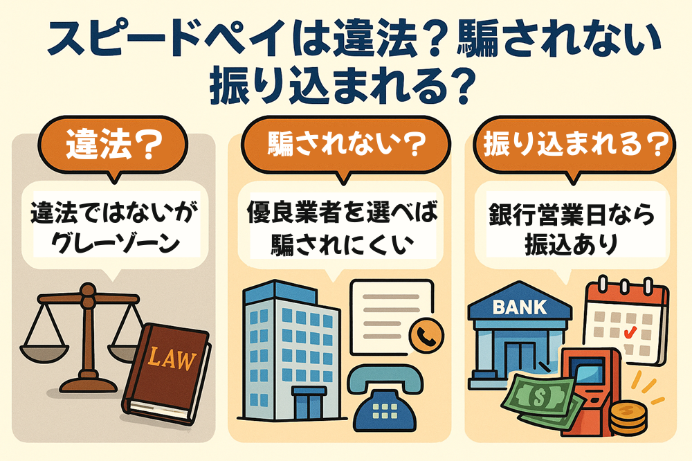 スピードペイは違法？騙されない？振り込まれる？