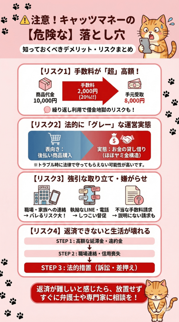 キャッツマネーの注意すべきデメリット・リスク