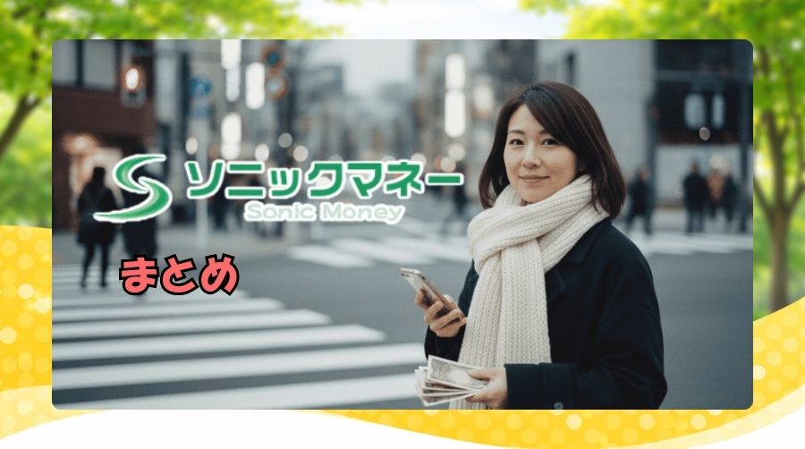 まとめ｜ソニックマネーを使う前に考えるべきこと