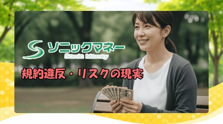 ソニックマネー利用でカード停止はある？規約違反・リスクの現実