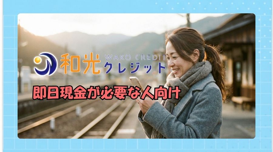 和光クレジットは「スピード特化型」のクレカ現金化サービス。即日現金が必要な人向け