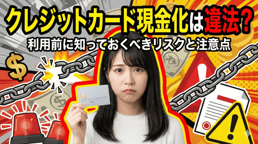 クレジットカード現金化は違法？利用前に知っておくべきリスクと注意点