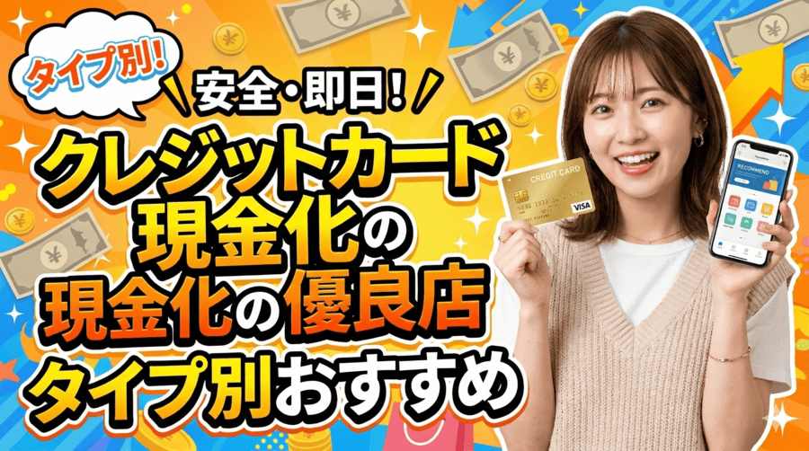 クレジットカード現金化の優良店タイプ別おすすめ