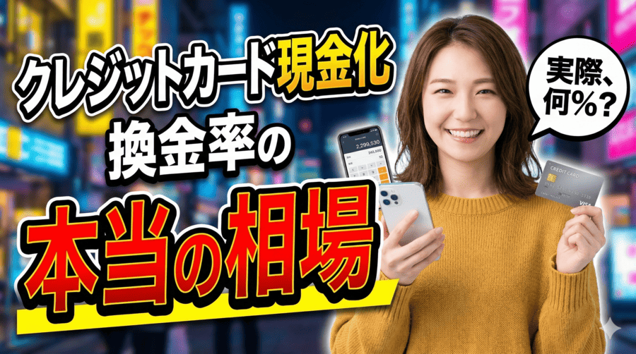 クレジットカード現金化の換金率の本当の相場